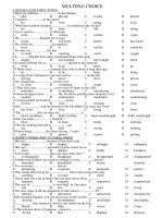Trắc nghiệm Anh 9 theo chủ đề