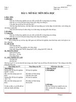 Giáo án hóa 8  kì I theo chuẩn