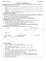 Chuyên đề Cacbohidrat  Phương pháp giải nhanh