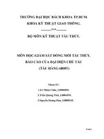 Báo cáo của đại diện chủ tàu (tàu hàng 6800t)