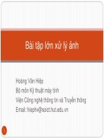 bài tập lớn xử lý ảnh 