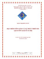 đặc điểm tôn giáo và sự phát triển du lịch tôn giáo ở ấn độ