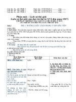 Giáo án Lịch Sử 8 Mới !