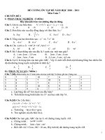 De cuong on tap Toan 7 moi