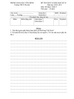 ĐÊ THI MỸ THUẬT 9 KỲ II