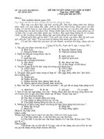 Đề thi vào lớp 10 Tp Hải Phòng