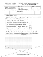 ĐỀ THI GDCD LƠP 6 KỲ II