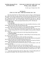 KẾ HOẠCH   CÔNG TÁC THƯ VIỆN   THIẾT BỊ NĂM HỌC 2010 – 2011