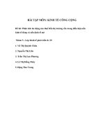 Phân tích tác động của thuế đến thị trường vốn trong điều kiện nền kinh tế đóng và nền kinh tế mở 