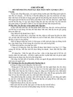 ĐỔI MỚI PHƯƠNG PHÁP DẠY HỌC PHÂN MÔN TẬP ĐỌC LỚP 4