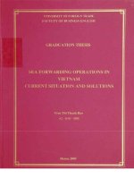 Sea forwarding operations in vietnam current situation and solutions 