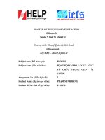 Phân tích các báo cáo tài chính trong việc đánh giá rủi ro tín dụng (chương trình thạc sỹ quản trị kinh doanh (hệ song ngữ) 