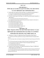 công tác bán hàng và xác định kết quả kinh doanh tại công tycổ phần kinh doanh thương mại Thiên Phát