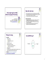 1  xử lý ngôn ngữ tự nhiên, le thanh hương 