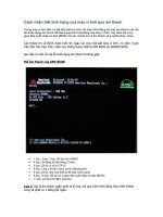 Nhận biết tình trạng của máy tính thông qua âm thanh