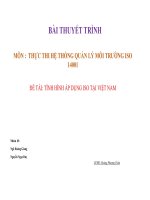 Báo Cáo : Tình Hình AP dung ISO tai Việt Nam