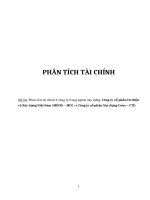 Phân tích tài chính công ty cổ phần cơ điện và xây dựng việt nam (MECO) – MCG và công ty cổ phần xây dựng cotec – CTD 