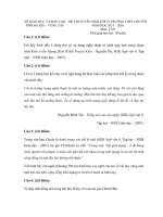 Đề thi tuyển sinh vào lớp 10 môn Ngữ văn năm học 2015-2016 tỉnh Bà Rịa - Vũng Tàu