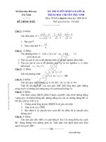 Đề thi Toán vào lớp 10 Chuyên TV 2009