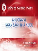 Tài chính tiền tệ chương 8 ngân sách nhà nước 
