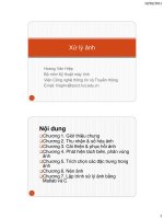 xử lý ảnh chương 4 phân vùng ảnh, phát hiện biên, hoàng văn hiệp 