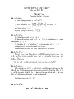 DE VA DAP AN THI THU VAO LOP 10 THPT