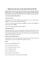 Thông tin tuyển sinh vào lớp 10 năm học 2015-2016 trên địa bàn Hà Nội