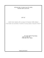 GIÚP HỌC SINH LỚP 10 (BAN CƠ BẢN) TIẾP NHẬN  “TRUYỆN AN DƯƠNG VƯƠNG VÀ MỊ CHÂU TRỌNG THỦY”