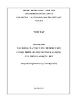 Tác động của việc tăng tuổi hưu đến cơ hội tham gia thị trường lao động của nhóm lao động trẻ