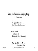 bài giảng điều khiển robot công nghiệp