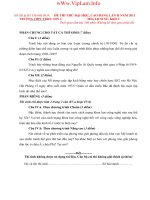 Đề thi thử  ĐH Sử  tỉnh Thanh Hóa có đáp án năm 2011