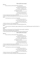 Đề kiểm tra văn học trung đại