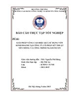 Giải pháp nâng cao hiệu quả sửdụng vốn kinh doanh tại công ty cổ phần kỹ thuật nền móng và côngtrình ngầm FECON