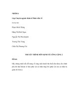 Hãy chứng minh nếu để mang về cùng một doanh thu thuế như nhau cho chính phủ thì thuế khoán sẽ làm phúc lợi cá nhân tăng lên (phúc lợi của cá nhân bị giảm đi ít hơn ) 