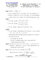 Đề đáp án sát hạch lần 2 A1 2011.THPT Lê Xoay