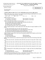 Đề thi thử TN vật lý 1