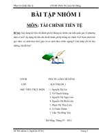 Xây dựng hệ tiêu chí đánh giá hệ thống tài chính của một quốc gia về phương diện vĩ mô áp dụng hệ tiêu chí đó để đánh giá hệ thống tài chính việt nam (dưới hai góc nhìn so sánh theo thời g 