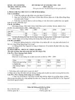 đề thi học kỳ 2, theo cấu trúc đề thi tốt nghiệp 12