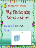 BÀI 28: CẤU TẠO CHẤT   THUYẾT ĐỘNG HỌC PHÂN TỬ CHẤT KHÍ