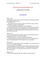 Đề thi vào lớp 10 Chuyên Sinh Hà Nội Amsterdam