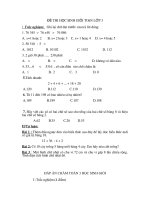 Đề kiểm tra HS giỏi lớp 3 môn Toán (Châu Hiền)