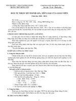 Bản tự nhận xét đánh giá xếp loại GV hàng năm