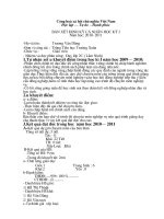 Bản nhận xét định kì cuối năm (Dũng)