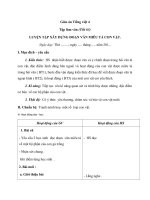 Giáo án tiếng việt 4 tuần 32 bài tập làm văn   luyện tập xây dựng đoạn văn miêu tả con vật 