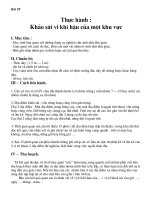 Bai 50 Thuc hanh   khao sat vi khi hau cua mot khu vuc