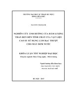 Nghiên cứu ảnh hưởng của hàm lượng than đen đến tính chất của vật liệu cao su sử dụng làm bạc trượt cho máy bơm nước