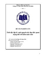 Tính độc lập là một nguyên tắc đạo đức quan trọng đối với kiểm toán viên 