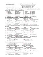 Đề thi thử ĐH lần III Tr Nguyễn Trãi (2010 2011)