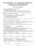 Đề thi thử ĐH( hay, khó) có Đáp án