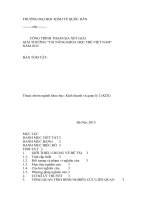 Ảnh hưởng của nữ giới trong vai trò người quản lý cấp cao tới hoạt động của các công ty niêm yết trên sàn HOSE